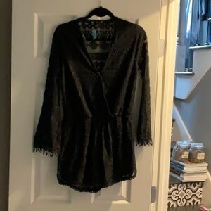 Elegant Black Lace romper